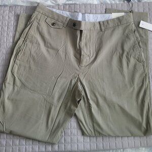 NWT BROOKS BROTHERS Supima Cotton Flat Front Cotton Chinos In Khaki Size 36X30